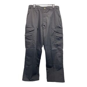 Try-Spec Men's 36/32 Black Tactical Multi Pocket Utility Pants